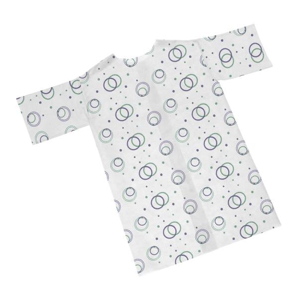 Gown Patient Purple / Green 50/Ca